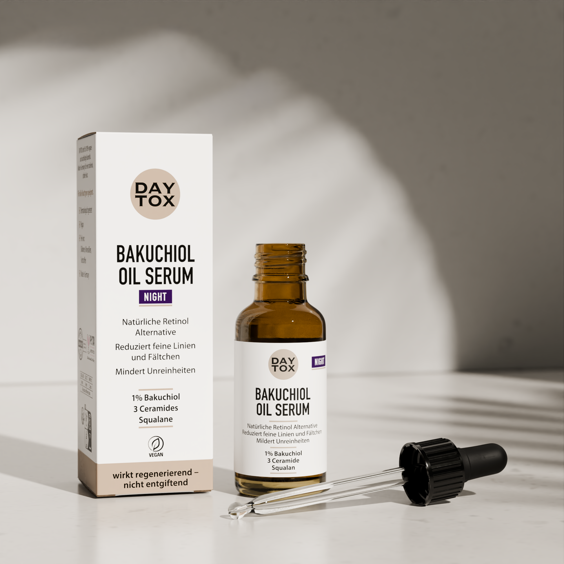 Daytox Bakuchiol Oil Serum - Serum für Unreinheiten & zur Reduzierung von Fältchen