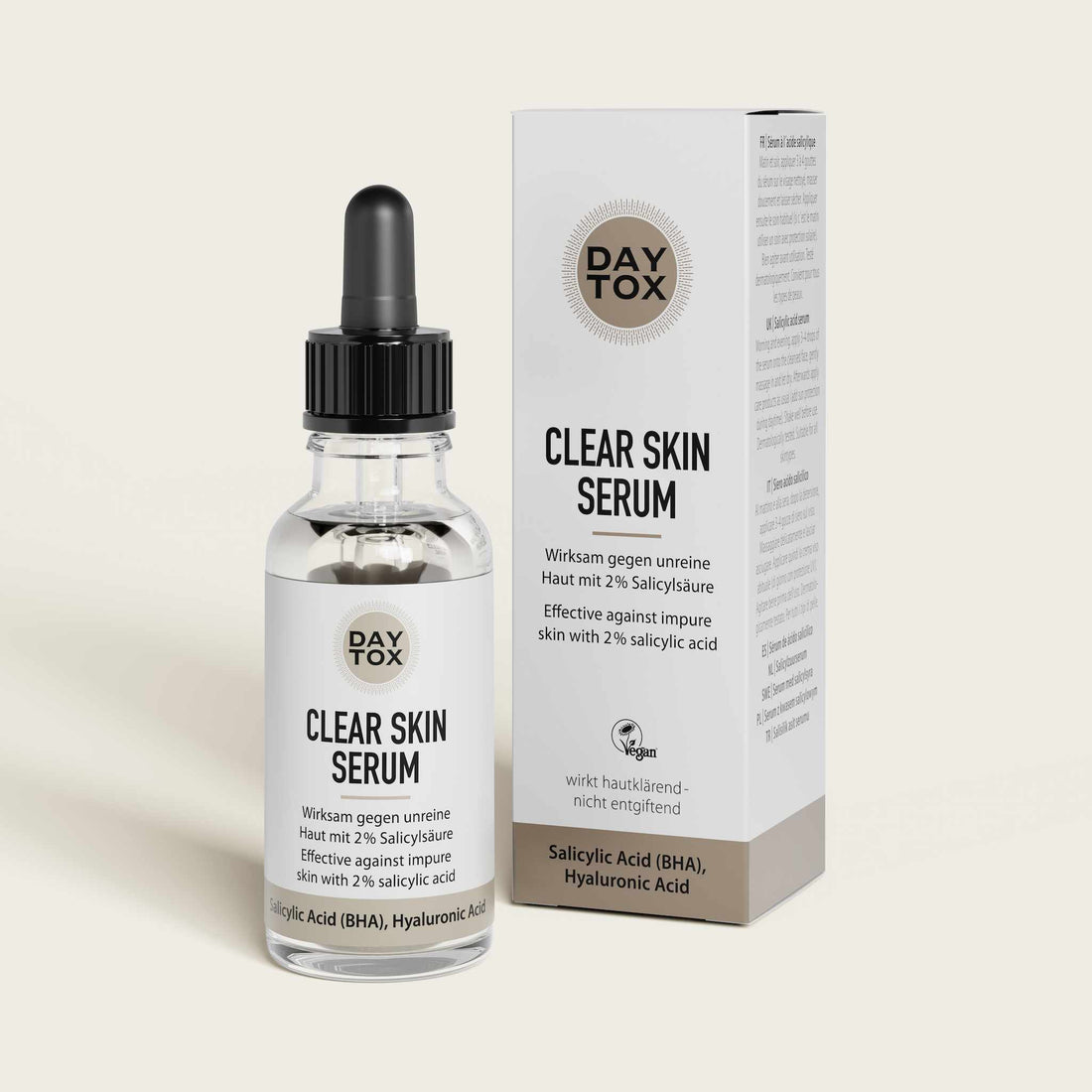Daytox Clear Skin Serum - Serum unterstützt bei unreiner Haut mit Salycilsäure