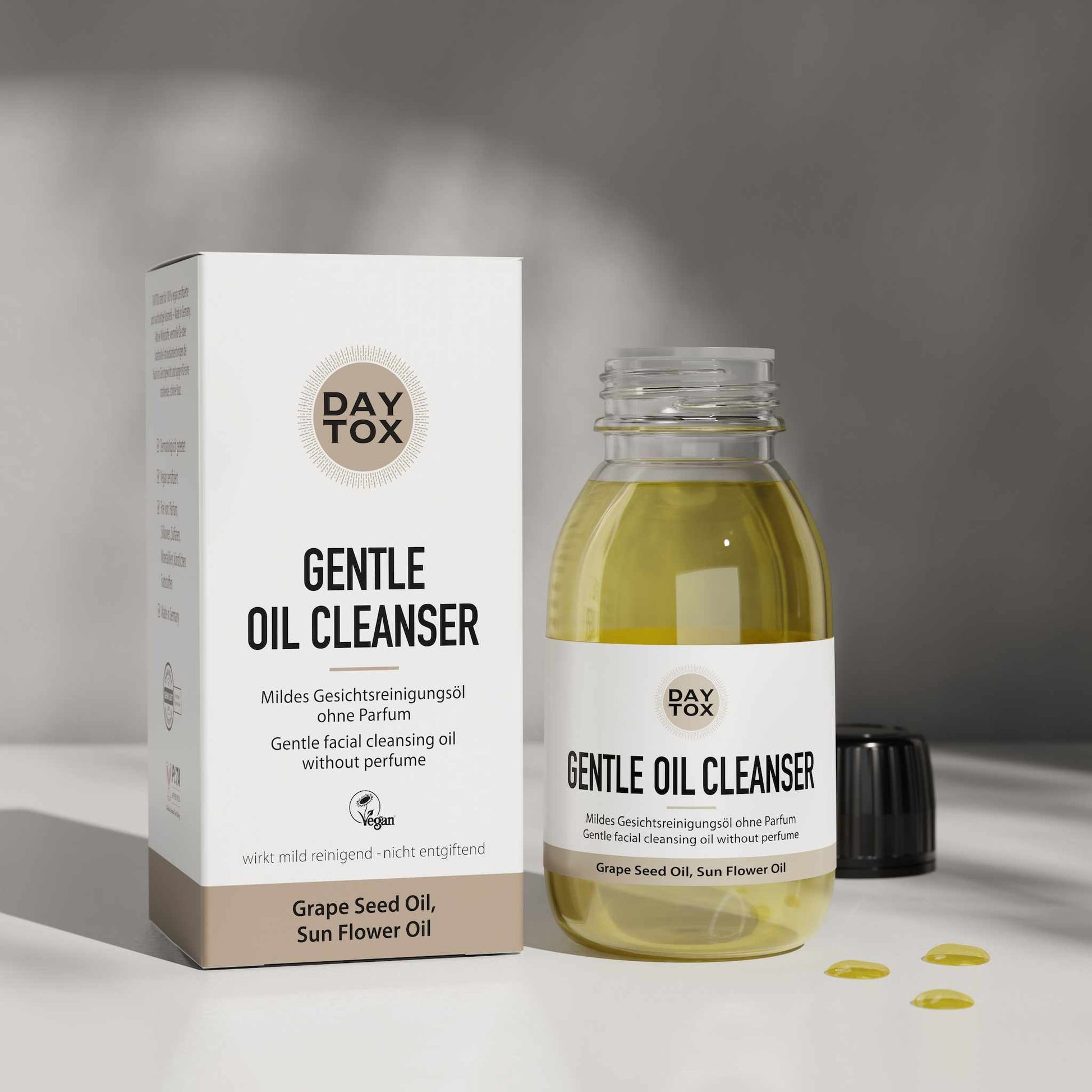 Daytox Gentle Oil Cleanser - Gesichtsreinigungsöl zur Entfernung von Make-Up, Schmutz & Talg
