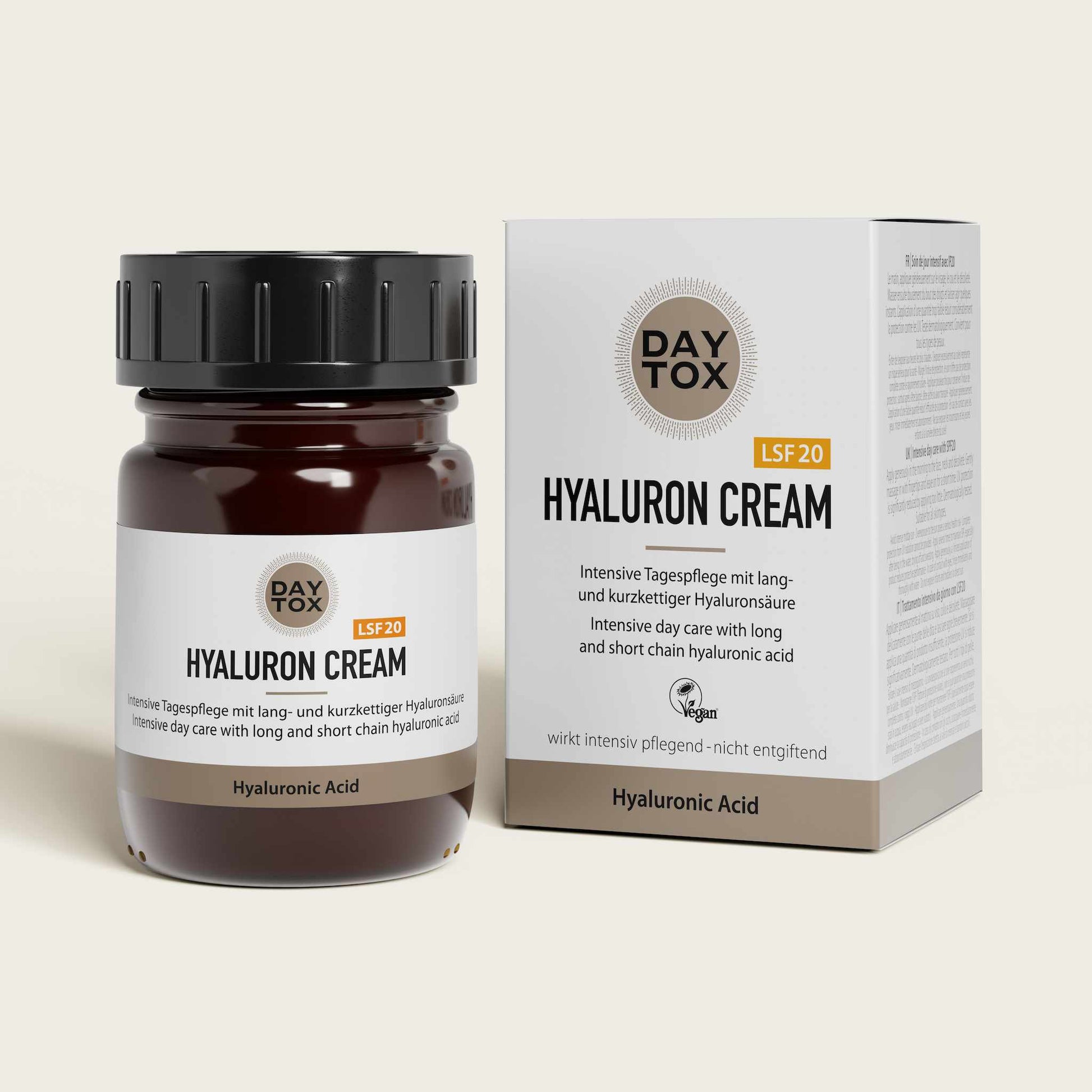 Daytox Hyaluron Cream LSF20 - feuchtigkeitsspendende Tagescreme mit Sonnenschutz 