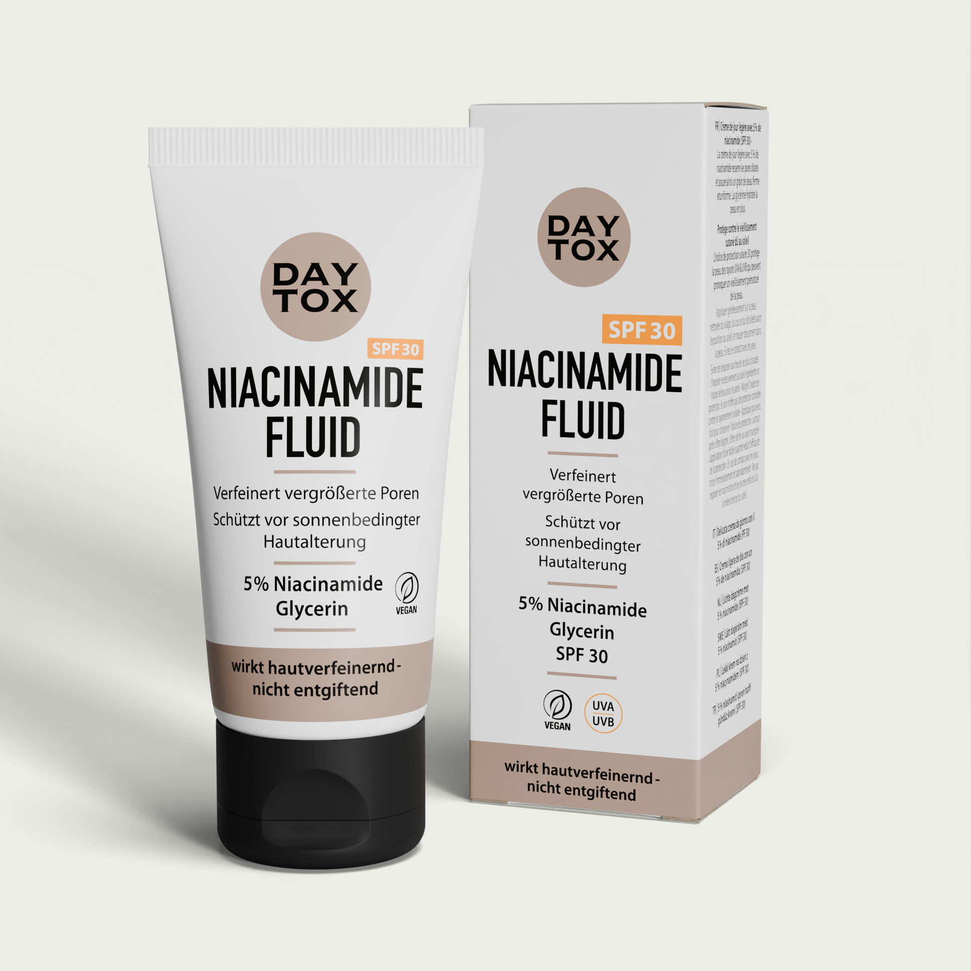 Daytox Niacinamide Fluid LSF30 - Creme mit Sonnenschutz für die Verfeinerung vergrößerter Poren