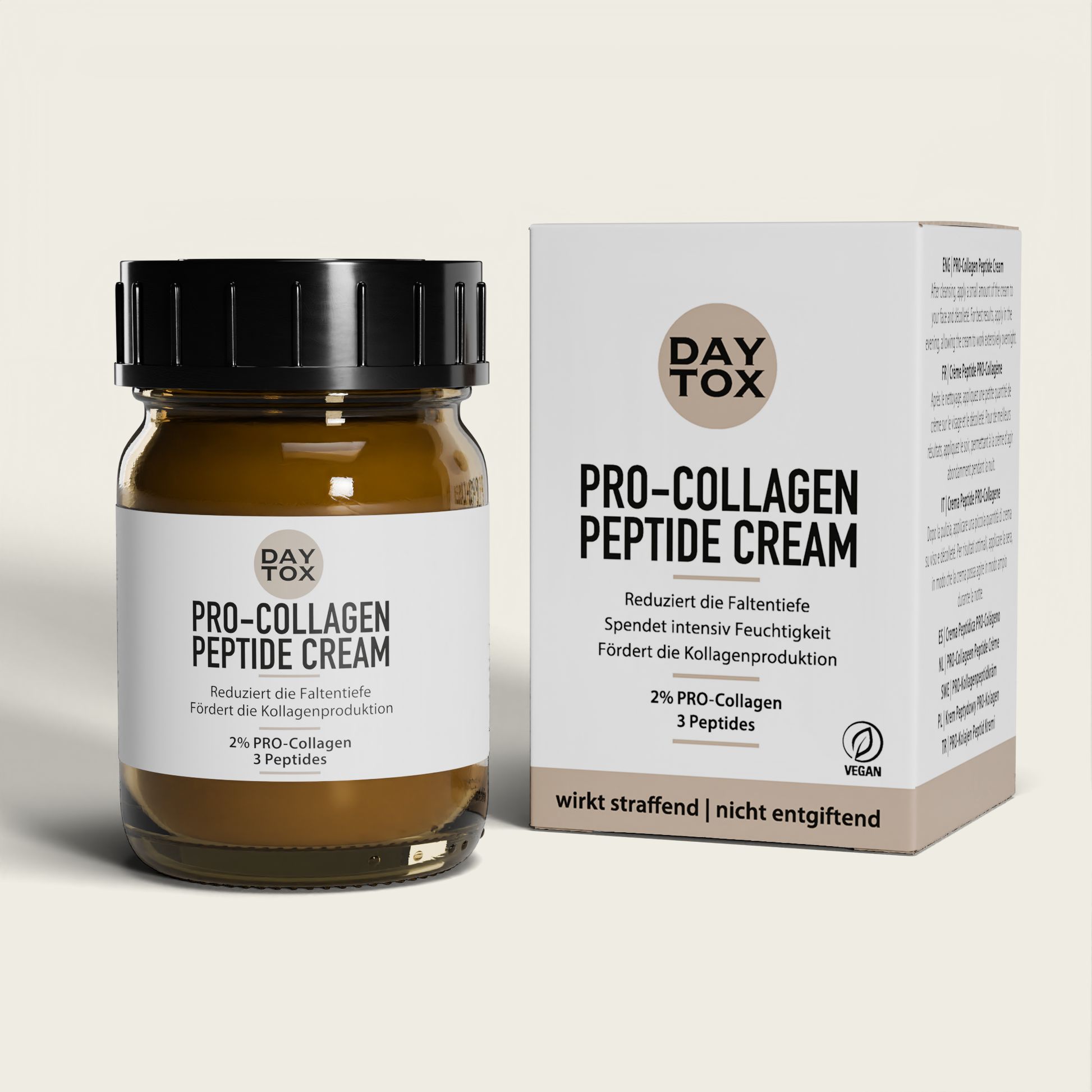 Daytox Pro-Collagen Peptide Cream - Creme spendet Feuchtigkeit & unterstützt die Reduktion der Faltentiefe