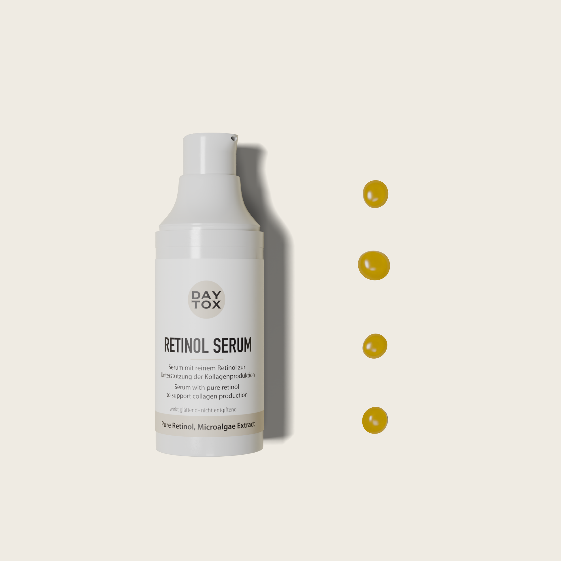 Daytox Retinol Serum - Serum unterstützt die Kollagenproduktion & Anti-Aging Prozesse