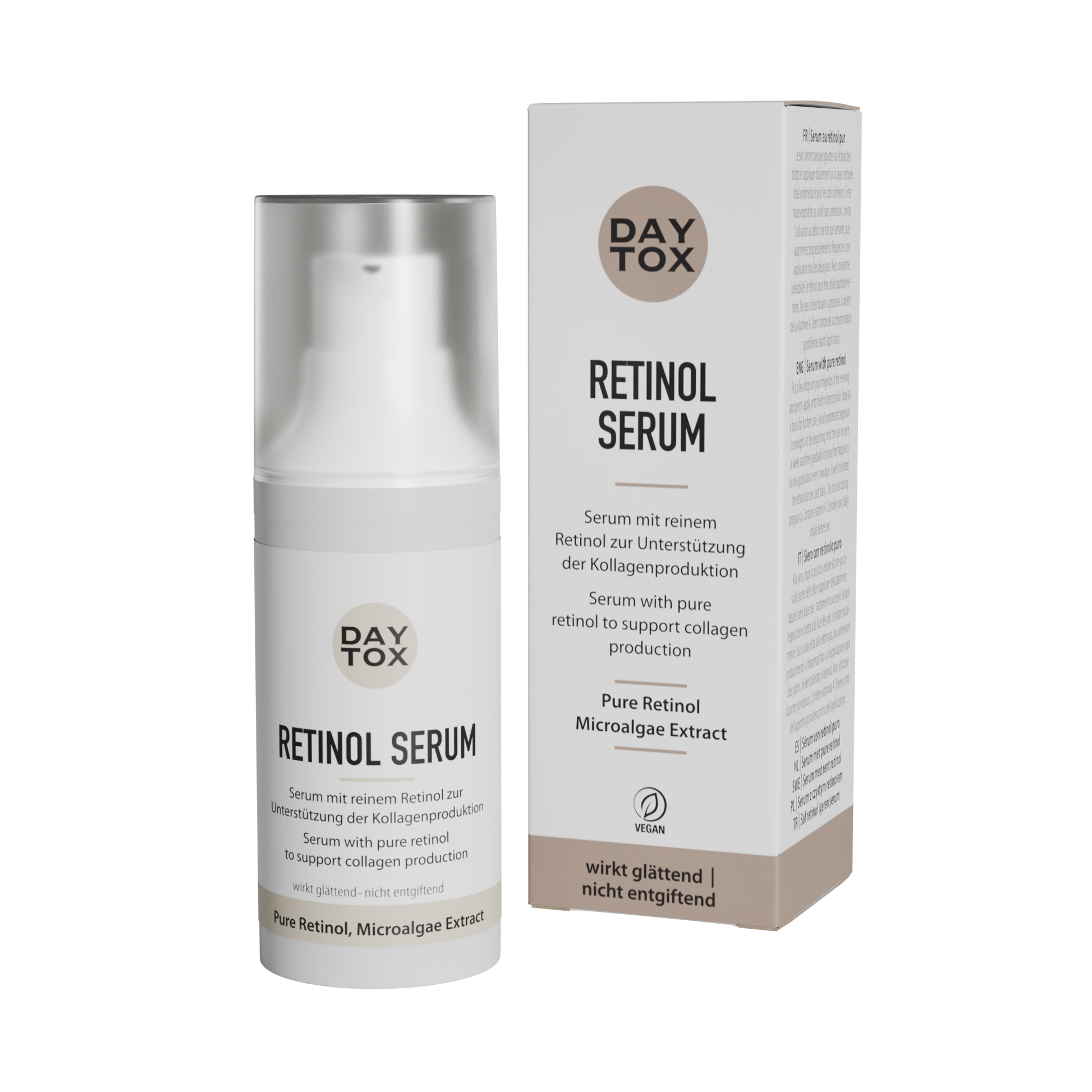 Daytox Retinol Serum - Serum unterstützt die Kollagenproduktion & Anti-Aging Prozesse