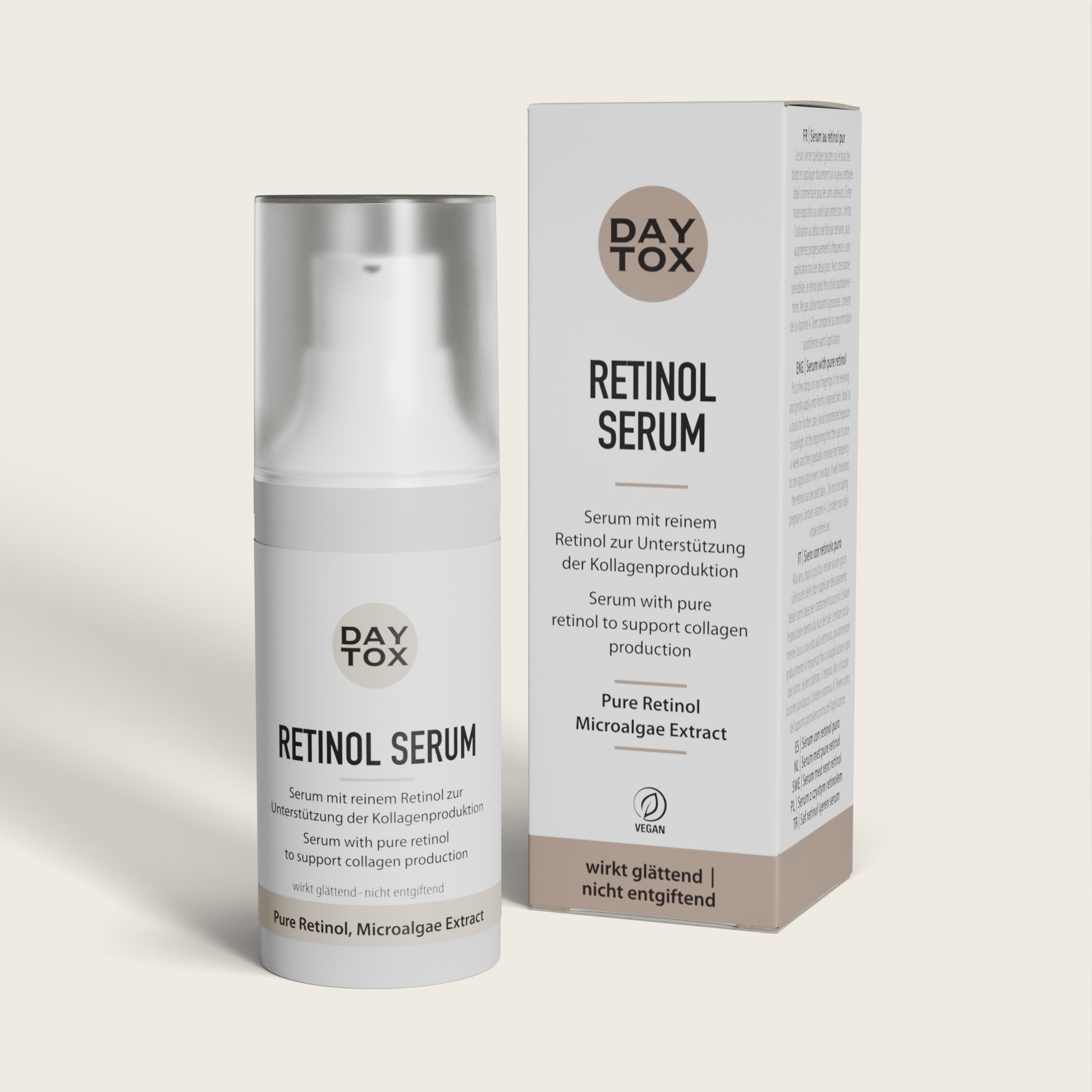 Daytox Retinol Serum - Serum unterstützt die Kollagenproduktion & Anti-Aging Prozesse