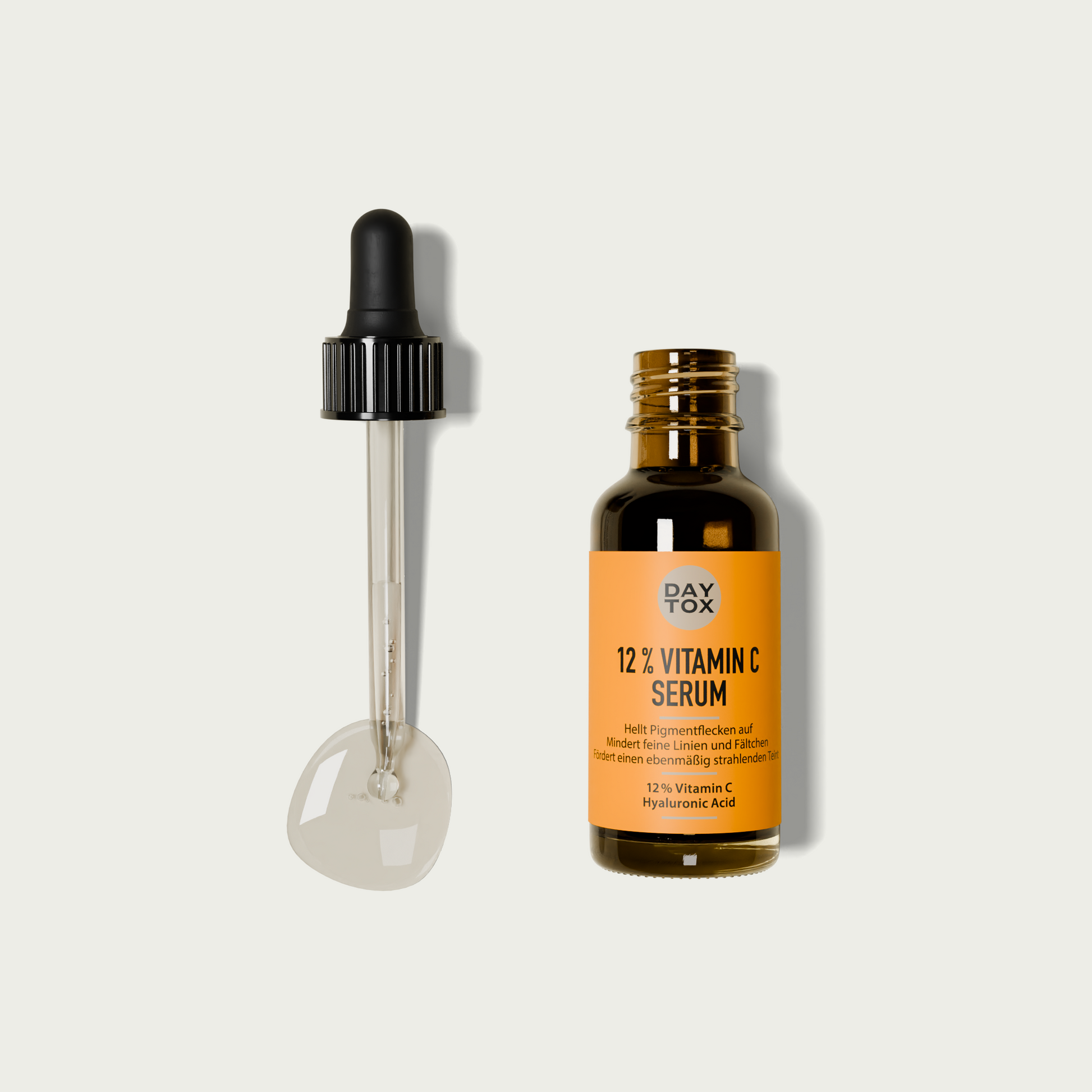 Daytox Vitamin C Serum - Serum unterstützt bei der Aufhellung von Pigmentflecken mit 12% Vitamin C