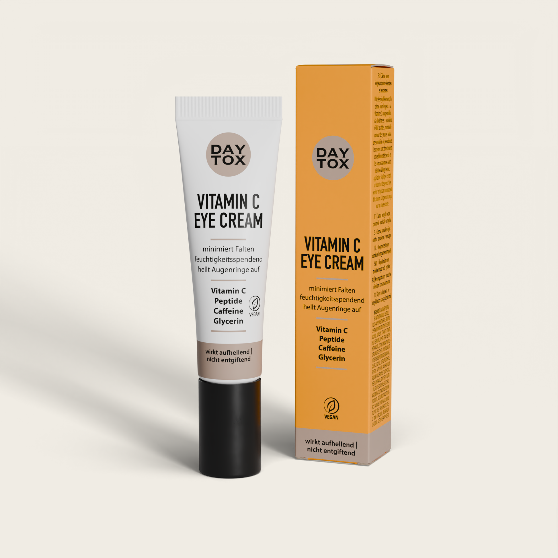 Daytox Vitamin C Eye Cream - Creme für Minimierung von Falten & Reduzierung von Augenringen